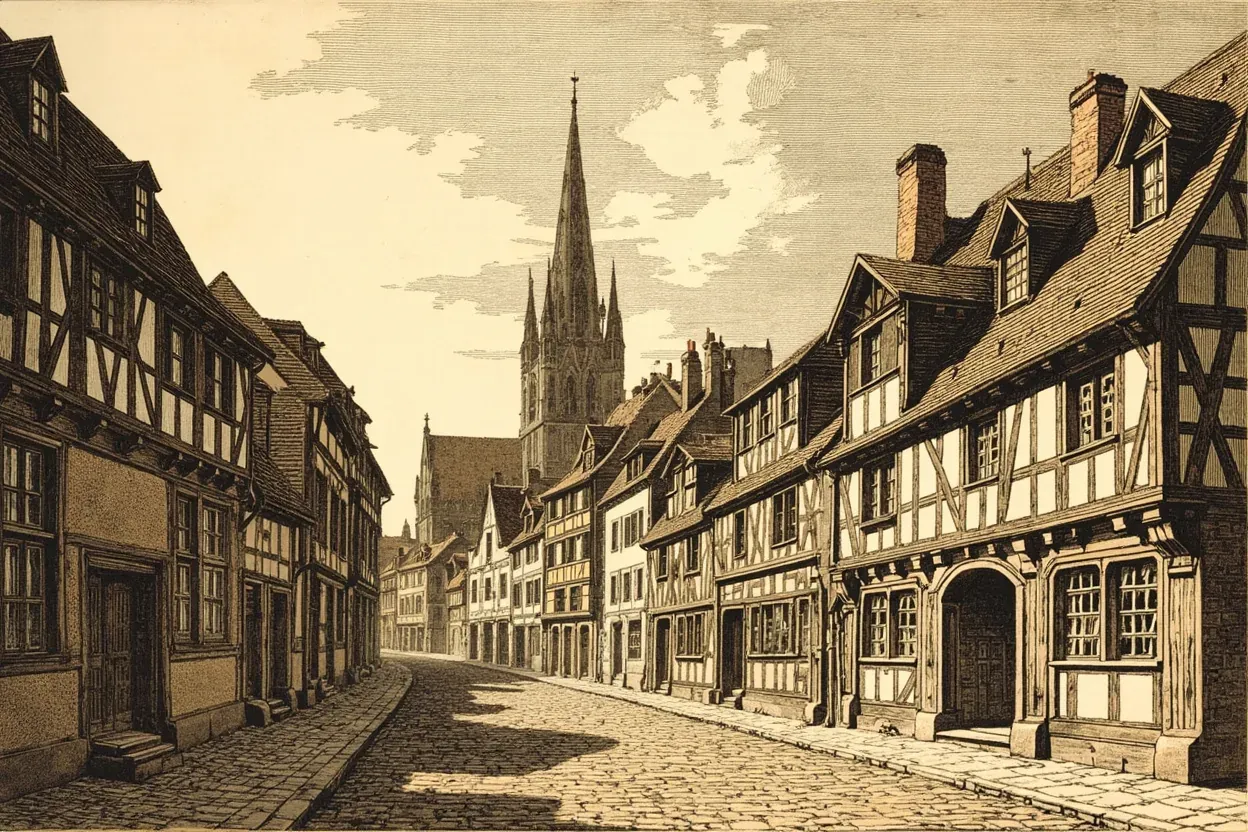 Représentation de Strasbourg au XVIe siècle