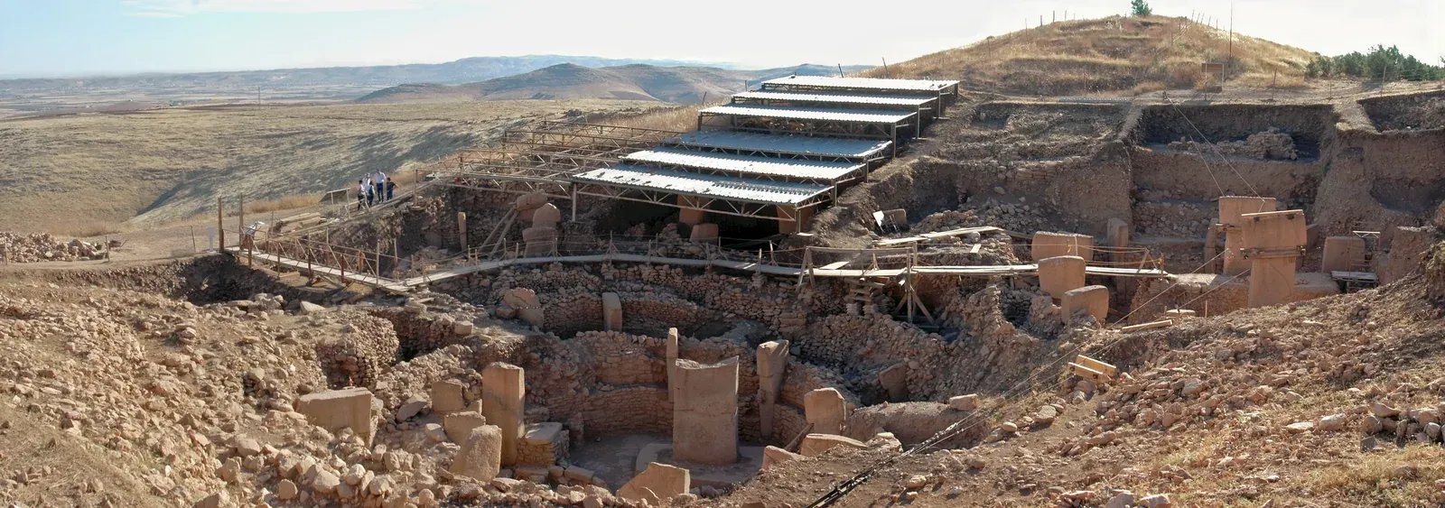Panorama du champ de fouilles sud de Göbekli Tepe